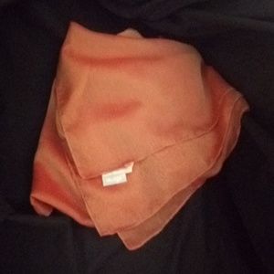 Musgo Scarf in Sheer Iridescent Salmon/Coral